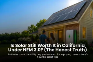 Is Solar Still Worth It in California Under NEM 3.0? (The Honest Truth) Batteries make the utility pay you instead of you paying them — here's how the script flips
