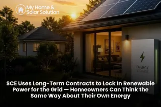 SCE Uses Long-Term Contracts to Lock In Renewable Power for the Grid — Homeowners Can Think the Same Way About Their Own Energy