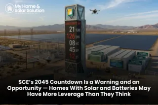 SCE’s 2045 Countdown Is a Warning and an Opportunity — Homes With Solar and Batteries May Have More Leverage Than They Think