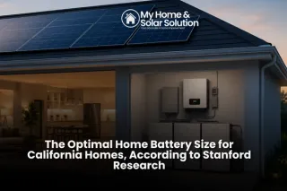 The Optimal Home Battery Size for California Homes, According to Stanford Research