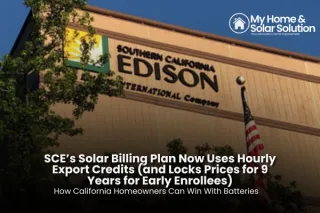SCE’s Solar Billing Plan Now Uses Hourly Export Credits (and Locks Prices for 9 Years for Early Enrollees) — How California Homeowners Can Win With Batteries