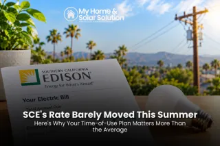 SCE's Rate Barely Moved This Summer — Here's Why Your Time-of-Use Plan Matters More Than the Average
