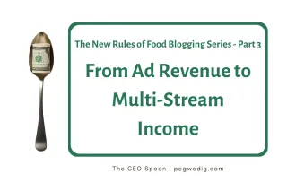 #63 - The New Rules for Food Blogging Series Part 3: From Ad Revenue to Multi Stream Income