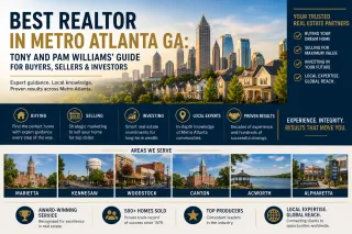 Best Realtor in Metro Atlanta GA: Tony and Pam Williams' Guide for Buyers, Sellers & Investors