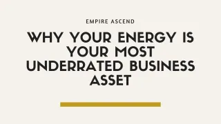 Why your energy is your most underrated business asset