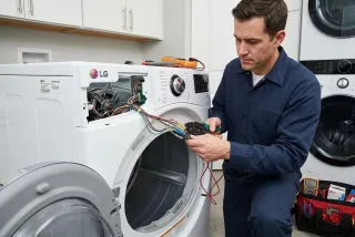 Fix LG Dryer D80 Code Flow Sense Error