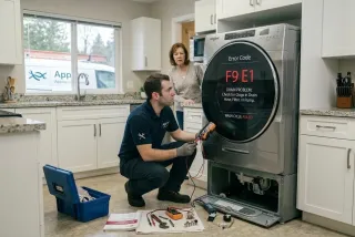 Whirlpool Washer Error Code F9 E1 Causes Fixes – Based on 2026 Updated Information