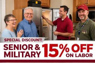 Senior and Military Discount 15% on Labor 2026