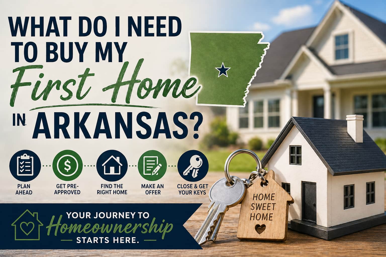 What Do I Need to Buy My First Home in Arkansas? A Complete Checklist