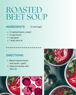 Healthy and Easy Roasted Beet Soup Recipe