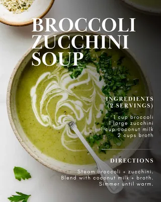 Nutritious Broccoli Zucchini Soup Recipe
