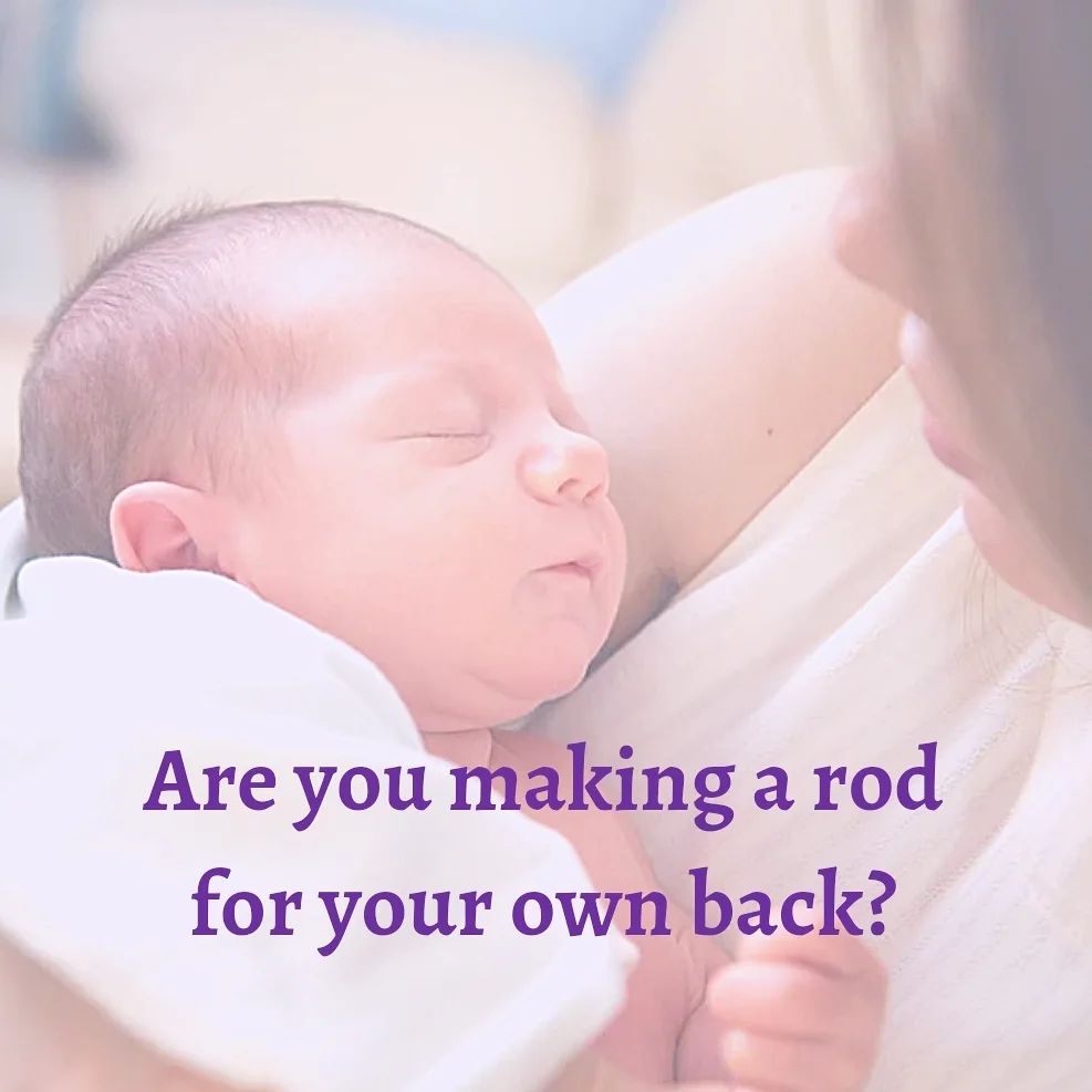 Are you making a rod for your own back?
