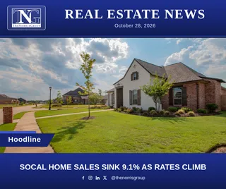 SoCal Home Sales Sink 9.1% As Rates Climb