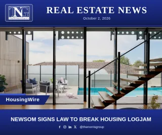 Newsom Signs Law To Break Housing Logjam