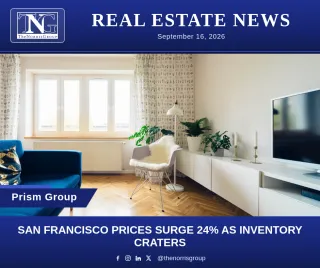 San Francisco Prices Surge 24% As Inventory Craters