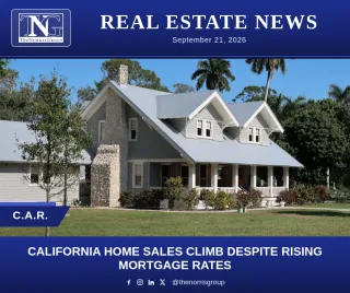 California Home Sales Climb Despite Rising Mortgage Rates