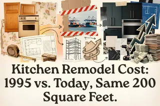 Kitchen Remodel Cost: 1995 vs. Today, Same 200 Square Feet.