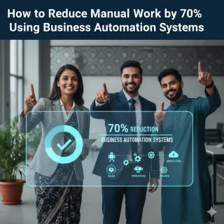 How to Reduce Manual Work by 70% Using Business Automation Systems