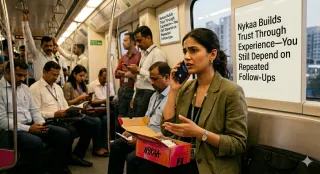 Nykaa Builds Trust Through Experience—You Still Depend on Repeated Follow-Ups
