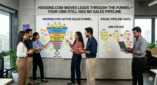 Housing.com Moves Leads Through the Funnel—Your CRM Still Has No Sales Pipeline