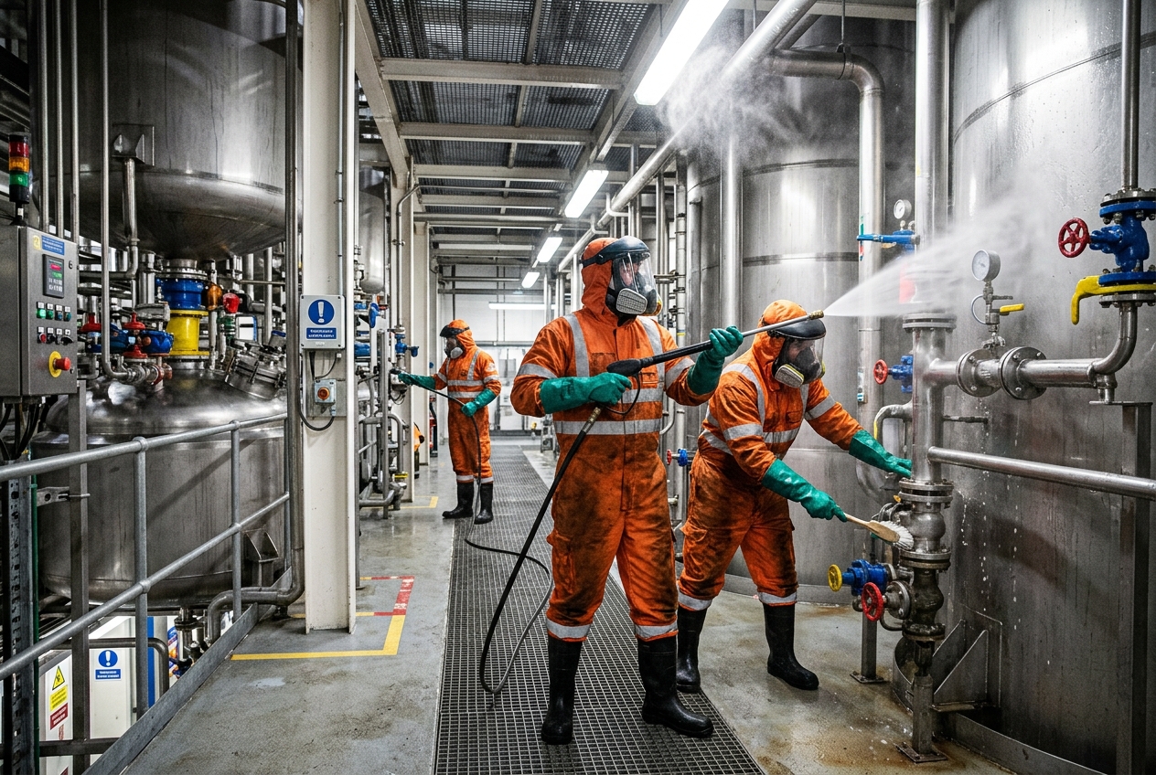 Industrial Cleaning for Chemical & Pharmaceutical Plants in Manchester