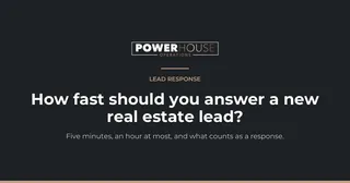 How fast should you respond to a real estate lead?