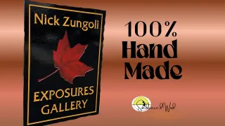 Hand-Carved Business Sign | Exposures Gallery, Sugar Loaf NY