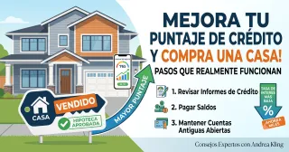 Cómo Mejorar Tu Crédito Antes de Comprar Casa y Los Pasos Que Realmente Funcionan