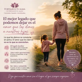 El mayor legado que podemos dejar a nuestros hijos es el amor