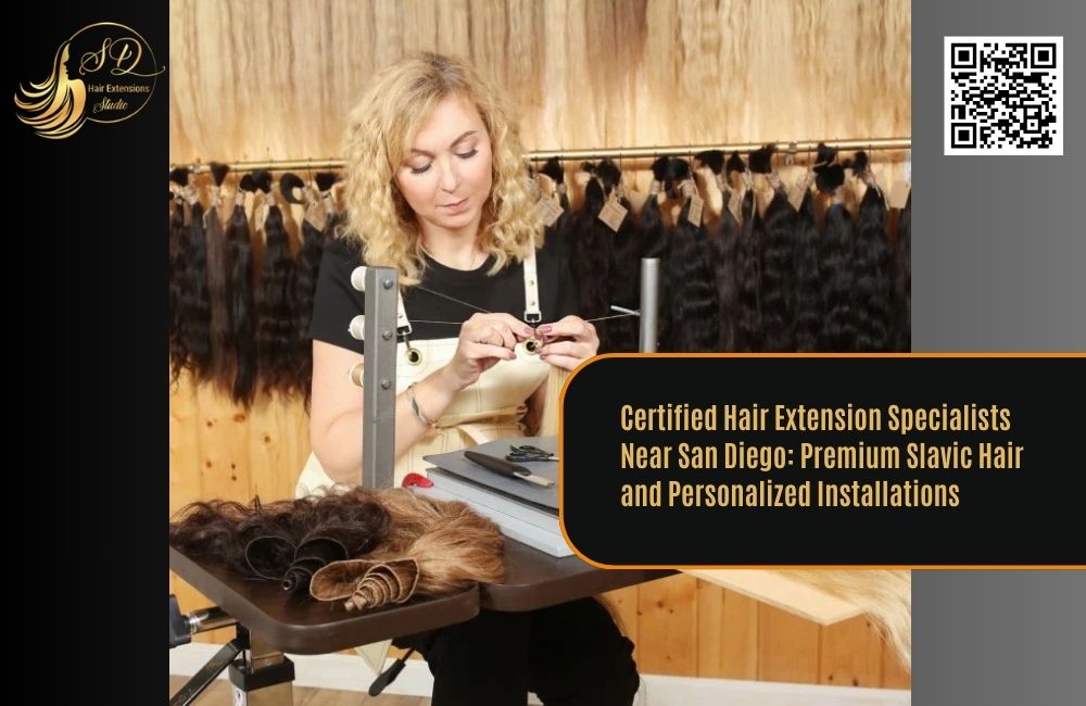 Certified Hair Extension Specialists Near San Diego: Premium Slavic Hair and Personalized Installations