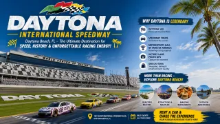 Daytona International Speedway in Daytona Beach, FL – The Ultimate Florida Destination for Speed, History, and Unforgettable Racing Energy 🏁🌴