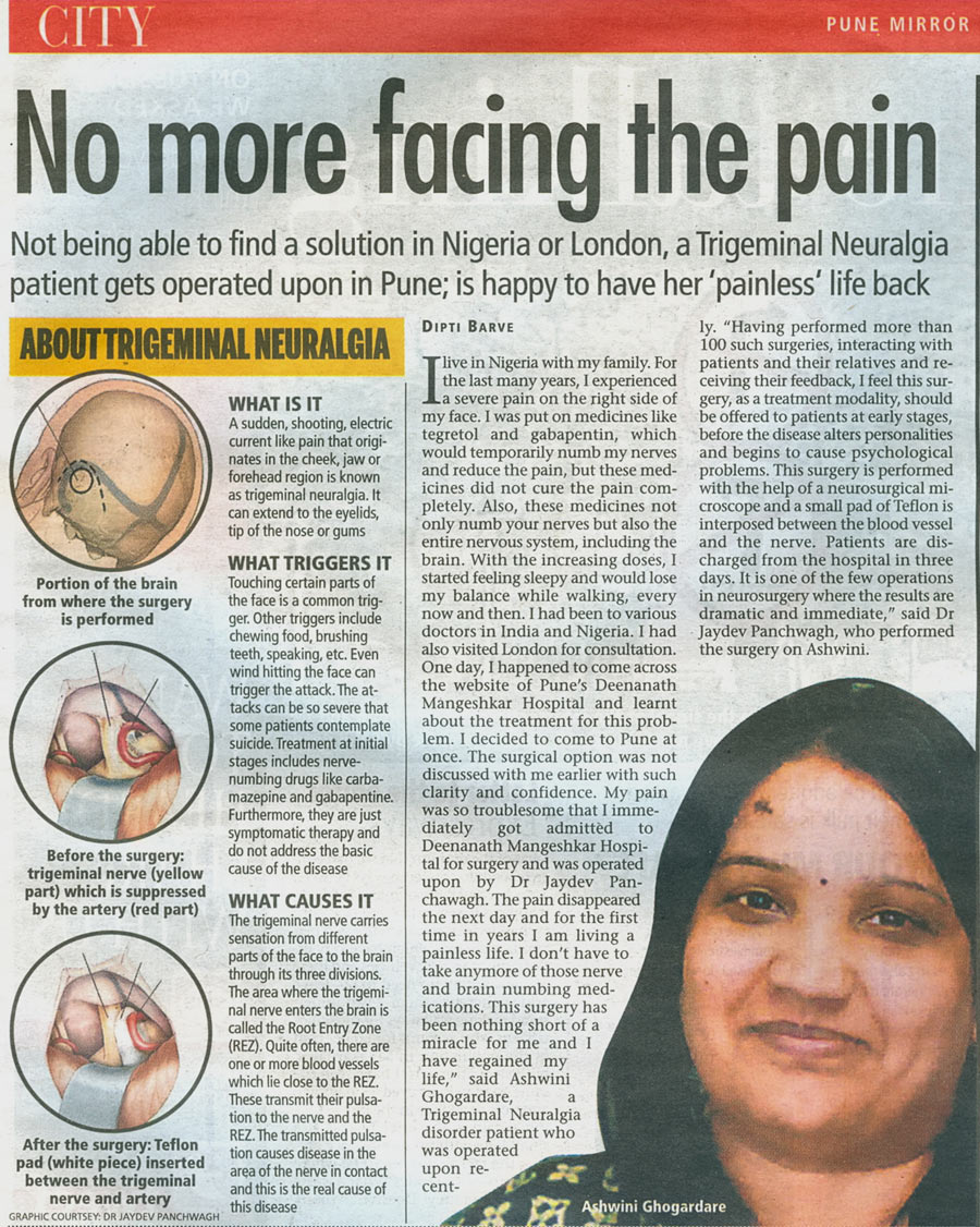 No more facial pain | Pune Mirror | 02 Mar 18
