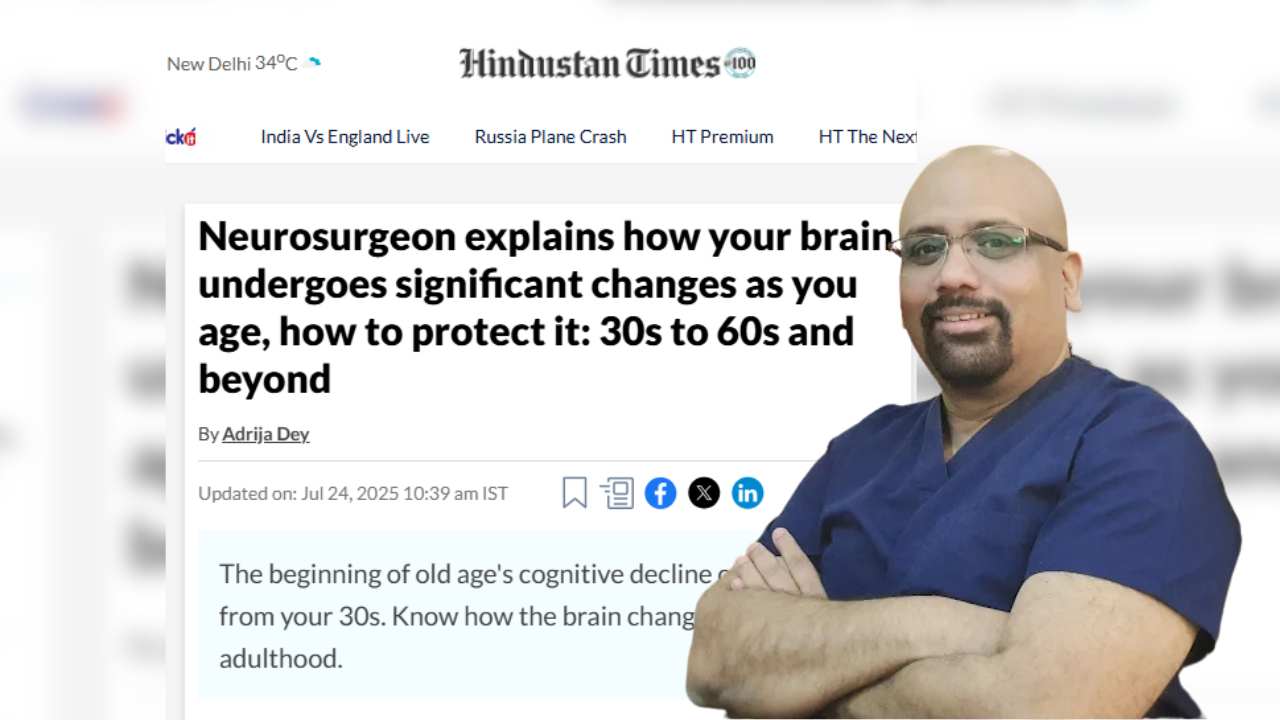 Discover What Happens to Your Brain as You Age โ Insights from Dr. Jaydev Panchawagh Featured in Hindustan Times