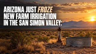 ARIZONA JUST FROZE NEW FARM IRRIGATION IN THE SAN SIMON VALLEY: What the October 24 Groundwater Hearing Means If You Own Land in Southeast Arizona