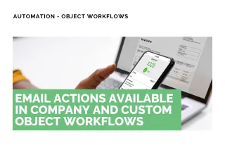 New Feature: Email Actions Available in Company and Custom Object Workflows