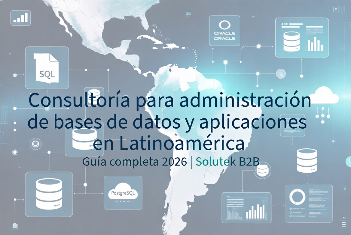 Consultoría para administración de bases de datos y aplicaciones en Latinoamerica: guia completa 2026 | Solutek B2B