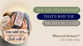 You Said Yes Too Fast — That’s Why You Regret It Later