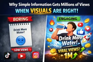 Why Simple Information Gets Millions of Views When Visuals Are Right?