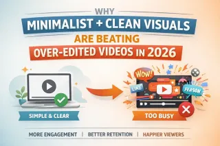 Why Minimalist + Clean Visuals Are Beating Over-Edited Videos in 2026?