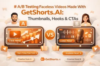 A/B Testing Faceless Videos Made With GetShorts.AI: Thumbnails, Hooks & CTAs