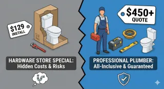 Why Your Toilet Installation Quote is Higher Than the Hardware Store Price