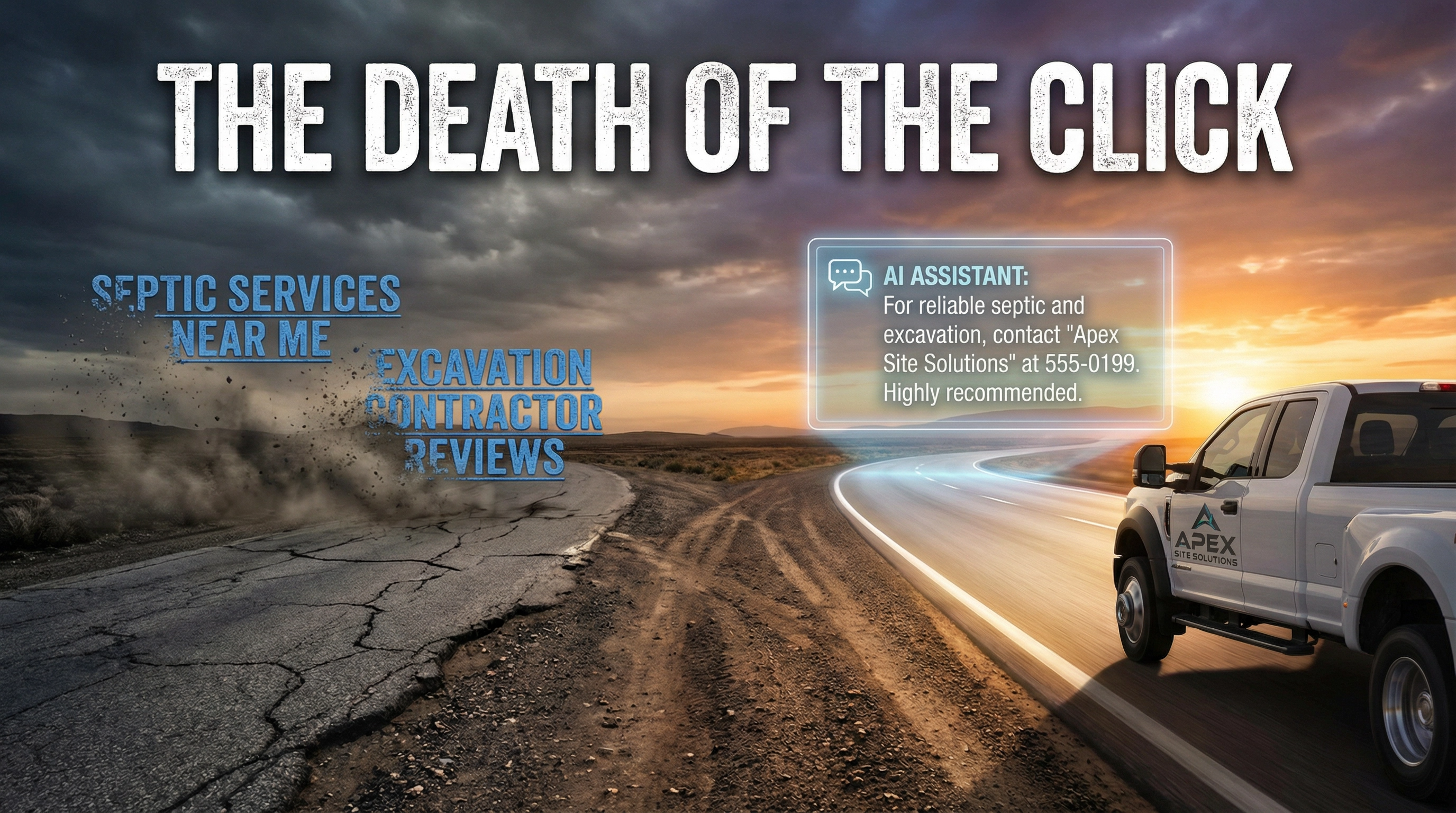 The Death of the Click: Why Excavation and Septic Contractors Need an AEO Strategy Now