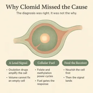 PCOS Anovulation: Why Clomid Missed the Cause