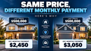 Same Asking Price Different Monthly Payment and Here Is Why Two Homes Can Cost You Very Different Amounts