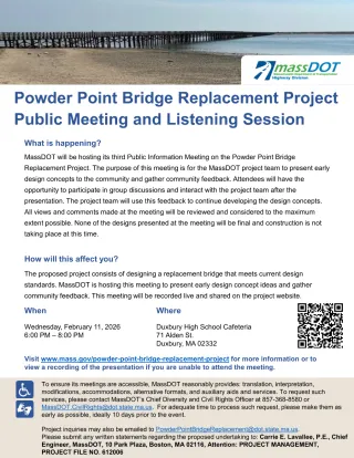 Powder Point Preservation Meeting & Listening Session