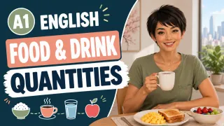 Talk about Food and Drink Quantities | A1 English Lesson