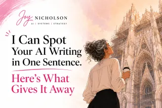 I Can Spot Your AI Writing in One Sentence.