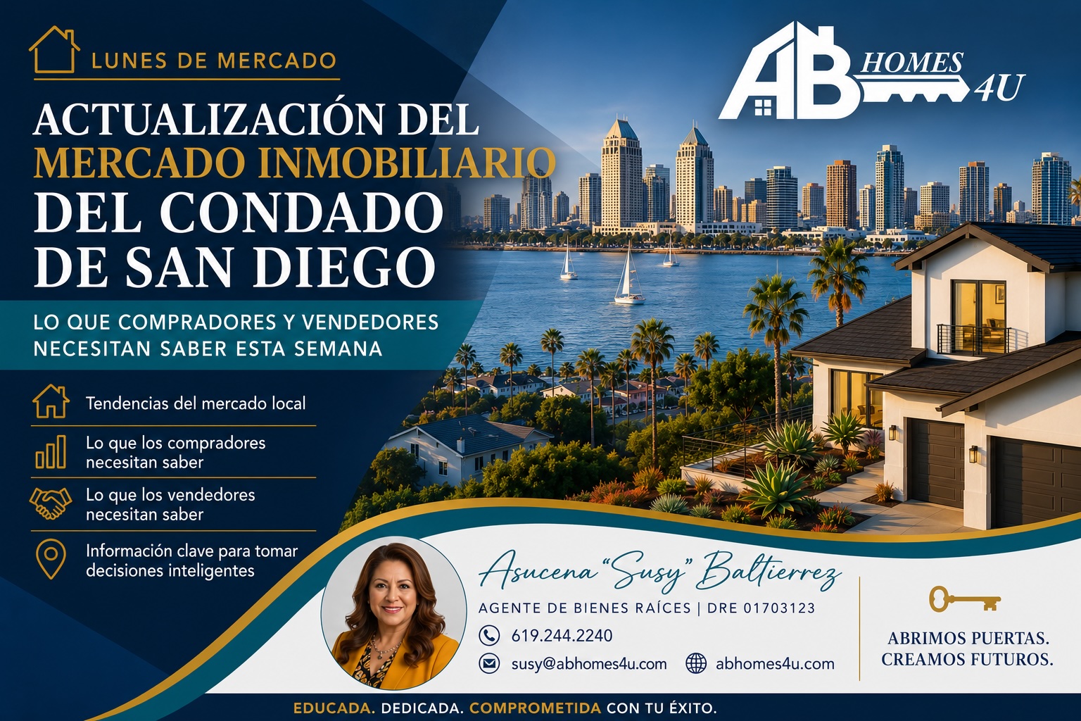 Actualización del Mercado Inmobiliario del Condado de San Diego: Lo Que Compradores y Vendedores Deben Saber Esta Semana