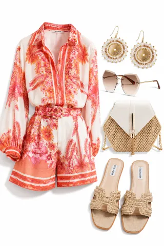 Floral Coral Summer Style