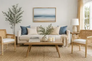 Why Most Coastal Living Rooms Feel Cheap (And How to Create a Designer Look Instead)